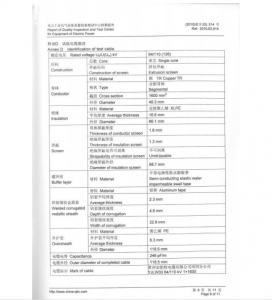 產品檢驗報告