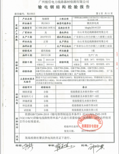 產(chǎn)品檢驗報告