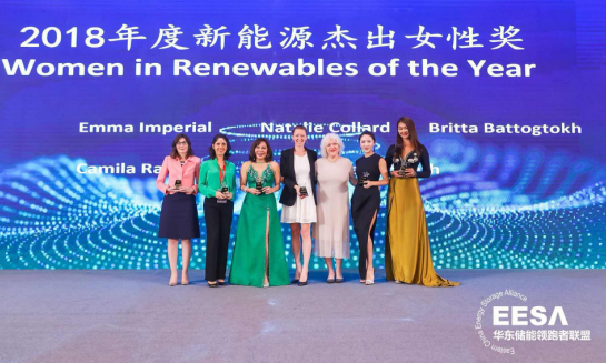 2018年7月2日－4日，以“儲(chǔ)能，光伏行業(yè)的未來”為主題的2018中國國際光儲(chǔ)充大會(huì)在上海如期順利舉行。在此次大會(huì)的頒獎(jiǎng)會(huì)議上，聯(lián)盛新能源集團(tuán)董事長(zhǎng)何旖莎摘得2018年度新能源杰出女性獎(jiǎng)